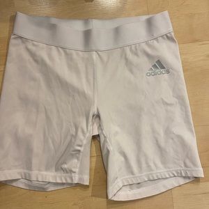 white adidas spandex